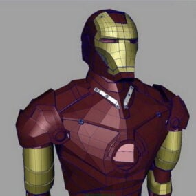 3д модель персонажа в костюме Железного Человека