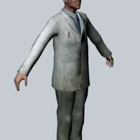 Isaac Kleiner - Modelo 3d del personaje de Half-Life