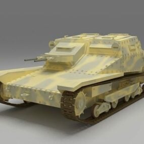 Mô hình 3d Tankette L35 3 của Ý