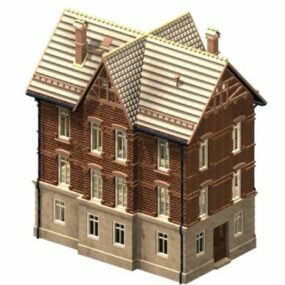 Model 3D włoskiego domu mieszkalnego
