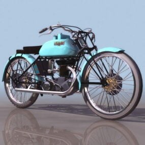 Italy Bianchi Racing Motorcycle 3d model