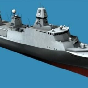 3D model fregaty třídy Iver Huitfeldt