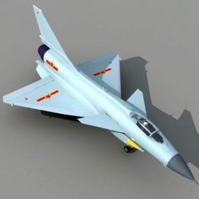 Avion de chasse chinois J-10 Vigorous Dragon modèle 3D