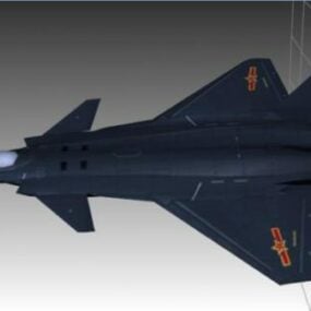 J-20 Chinese Fighter Aircraft 3d model