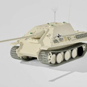 Modello 3d del carro armato tedesco Jagdpanzer