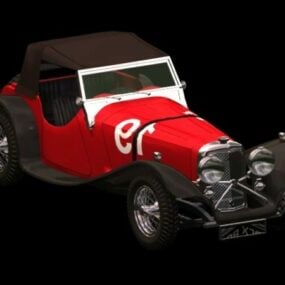 Jaguar SS100 Roadsmodèle 3D de Ter