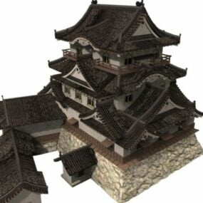 Japan Hikone Castle 3d model