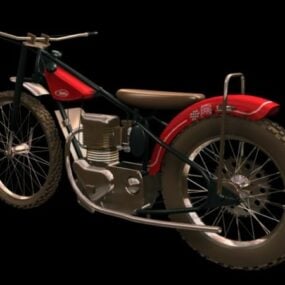 دراجة نارية جاوا 500 التاريخية نموذج ثلاثي الأبعاد