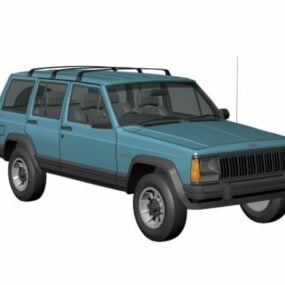 جيب شيروكي XJ 4 أبواب SUV موديل 3D