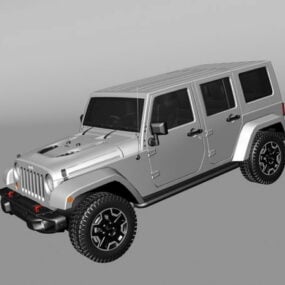 Mô hình xe Jeep Commander 3d