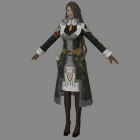 Jihl Nabaatin Final Fantasy Xiii 3d-modell