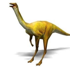 สัตว์ Jurassic Park Gallimimus แบบจำลอง 3 มิติไดโนเสาร์