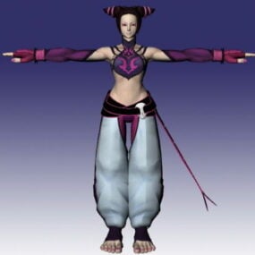 Тривимірна модель персонажа Juri In Street Fighter