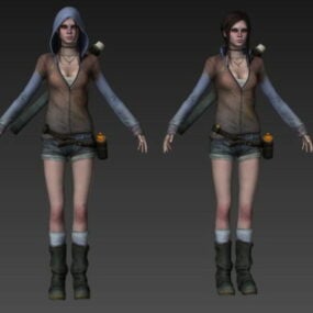 Kat In Devil May Cry 3d-modell