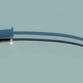 3д модель японского меча Катана