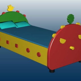Kids Bed Furniture 3d model