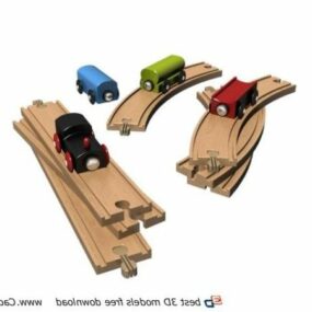 Kids Slot Car Toy 3d model