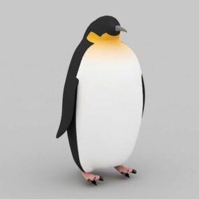 3д модель королевского пингвина