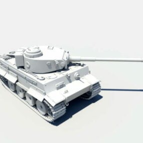 Modelo 3d do tanque rei tigre