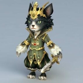 König der Katze 3D-Modell