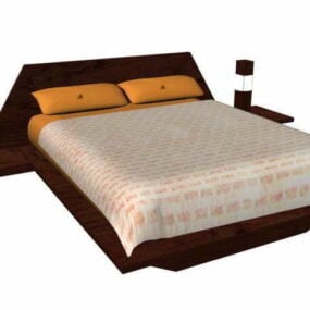 King Size Hotel Bed 3d model