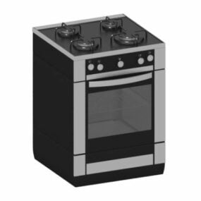 Kitchen Range Gas Oven Stove 3d model