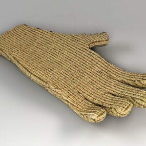 Knitted Glove 3d model