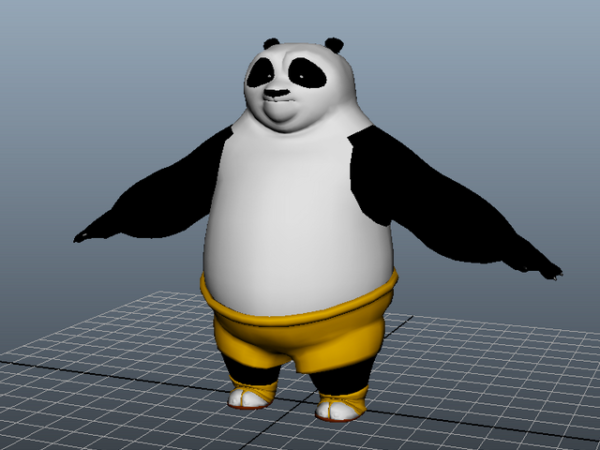 Karakter Panda Kung Fu