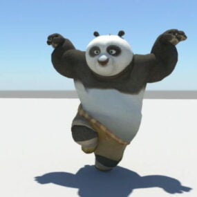 功夫熊猫阿宝3d模型