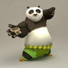 Postać Kung Fu Panda Rigged