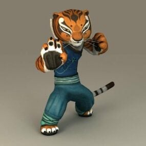 Kung Fu Panda Tigress דגם תלת מימד