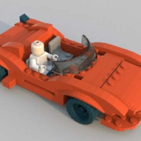 लेगो कार 3डी मॉडल