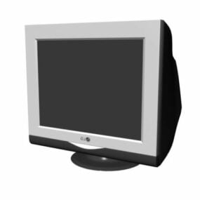 LgフラットスクリーンCrtモニター3Dモデル