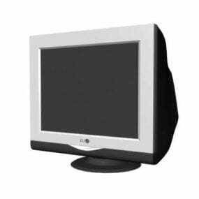 Lg Flat Screen Computer Monitor 3d model