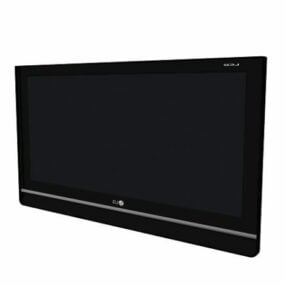 3д модель телевизора LG с плоским экраном