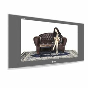 Lg Wall Mount Television 3d model