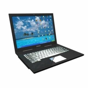 Old Compaq Laptop 3d model