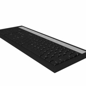 Modelo 3d del teclado del ordenador portátil