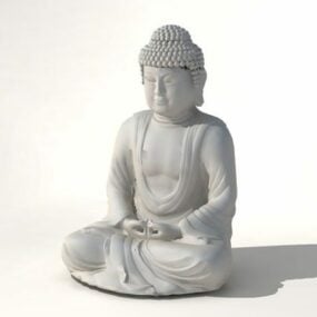 Gran estatua de Buda modelo 3d