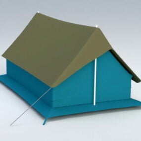 3д модель большой палатки для кемпинга