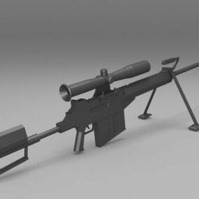 Großkaliber-Scharfschützengewehr 3D-Modell