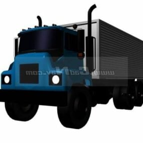 Large Container Truck 3d model