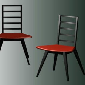 3д модель больших обеденных стульев