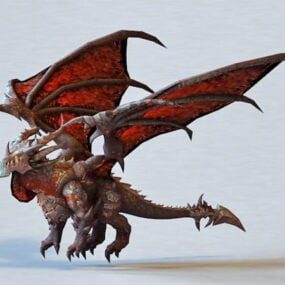 Lava Dragon 3d model