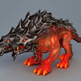 Lav Cehennem Köpeği 3D modeli