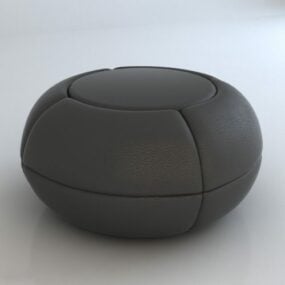 Leather Ball Sofa Furniture 3d model