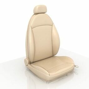 Leather Car Seat 3d model