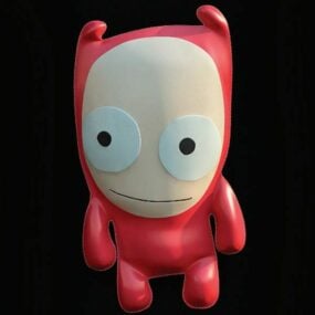 Кукольный персонаж Lowpoly модель 3d