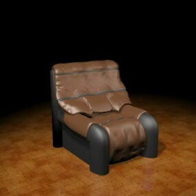 Leather Upholstered Chair 3d model