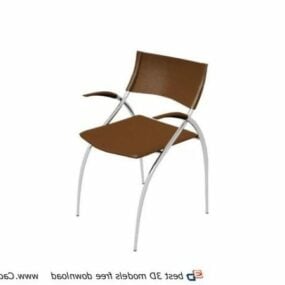Furniture Leisure Aluminum Bistro Chair 3d model